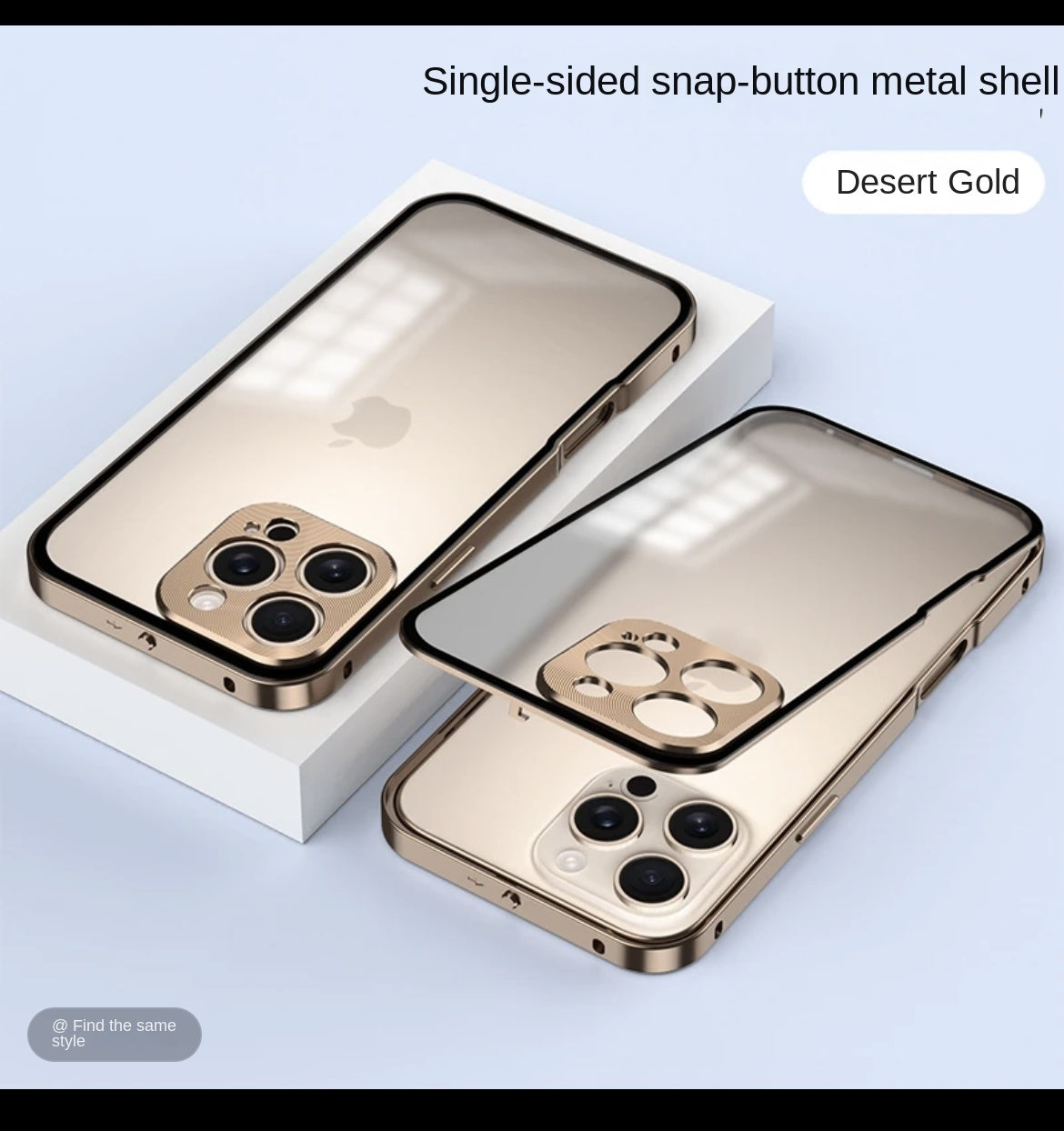 Metal Glass iPhone Glass Case For iPhone 16 Series
