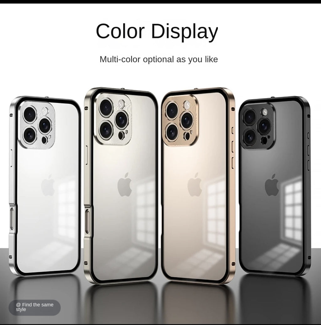 Metal Glass iPhone Glass Case