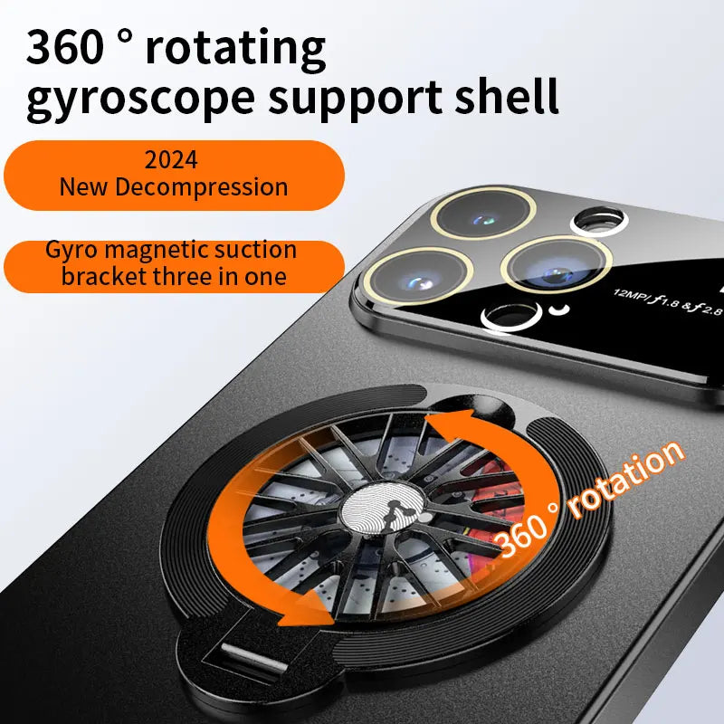 Gyroscope Magnetic Stand Phone Case