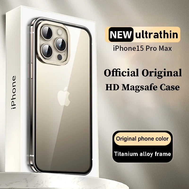 Raw titanium alloy Case For iphone