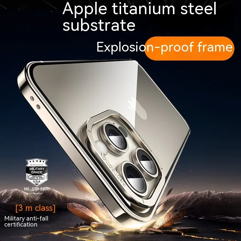 Raw titanium alloy Case For iphone