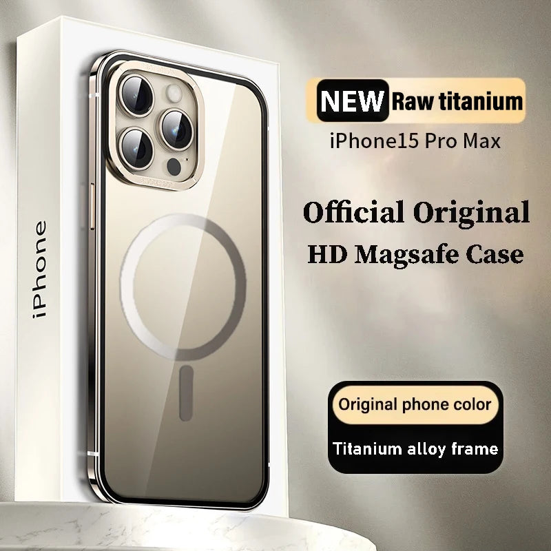 Raw titanium alloy Case For iphone