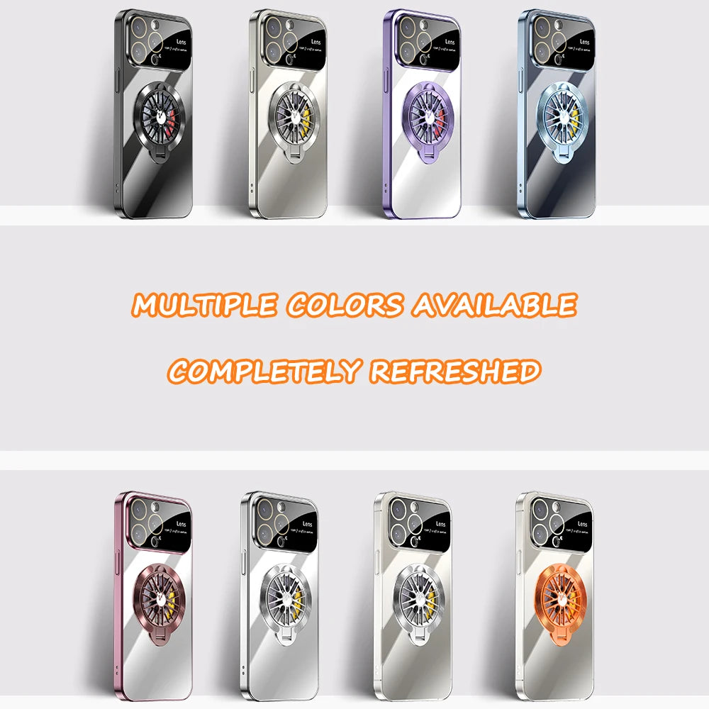 Magnetic Foldable Gyro Stand Phone Case