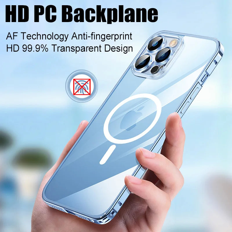 Transparent Magnetic Wireless Charging Case