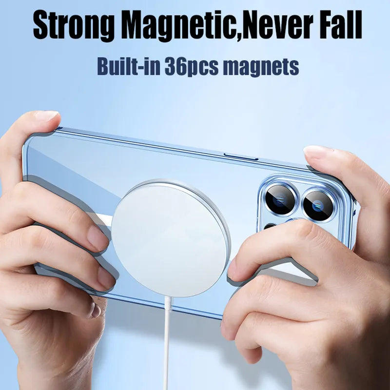 Transparent Magnetic Wireless Charging Case