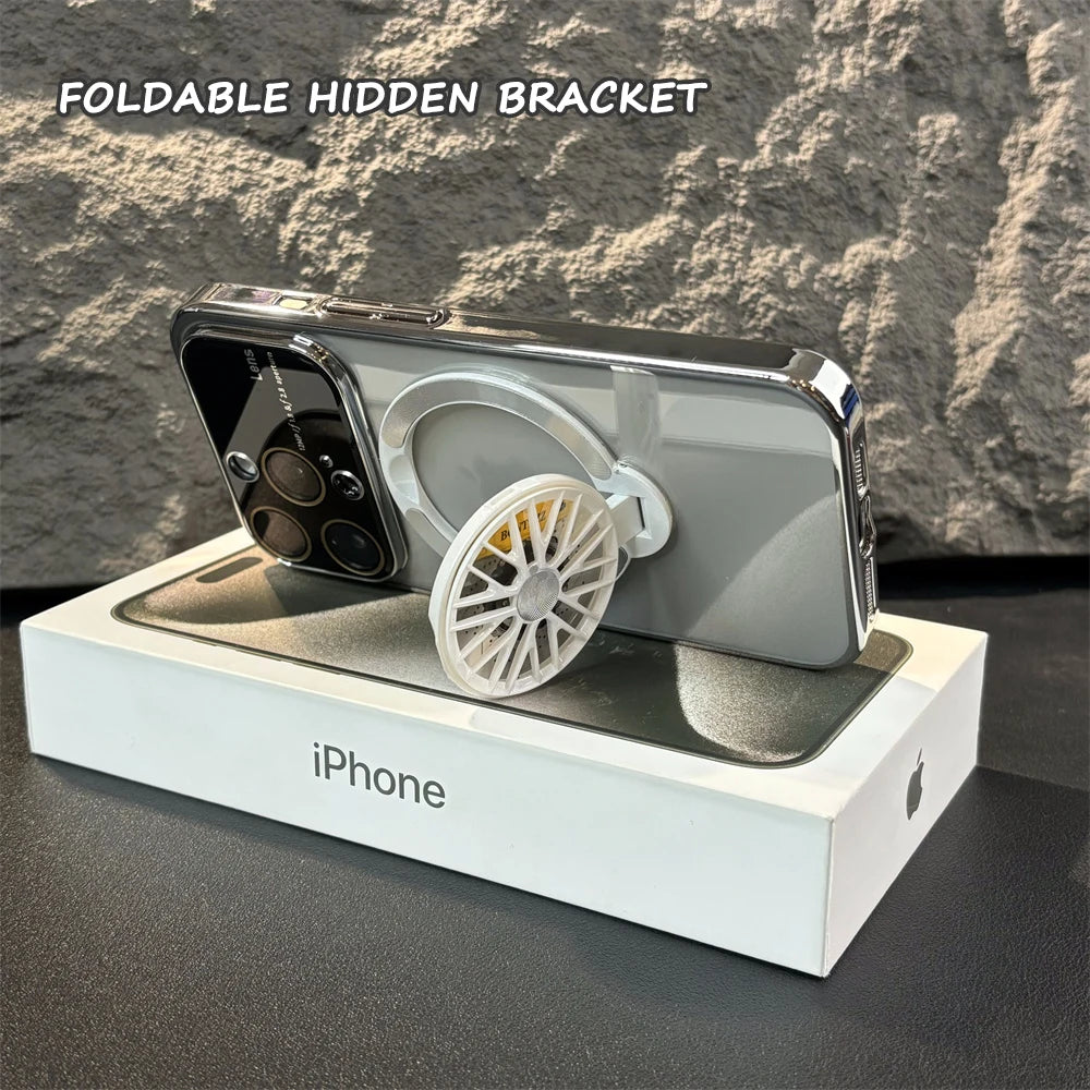 Magnetic Foldable Gyro Stand Phone Case