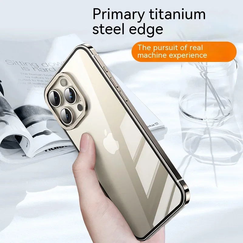 Raw titanium alloy Case For iphone