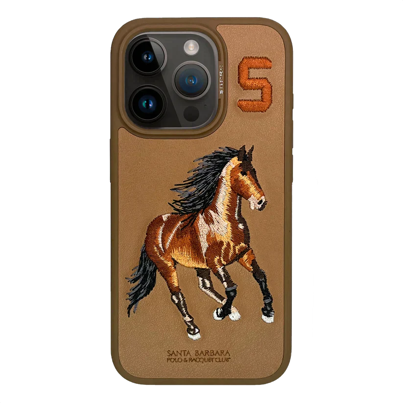 Premium Santa Barbara Polo & Racquet Club ® Boris Series Leather Case for iPhone 15 Series