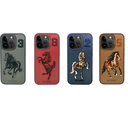 Premium Santa Barbara Polo & Racquet Club ® Boris Series Leather Case for iPhone 15 Series