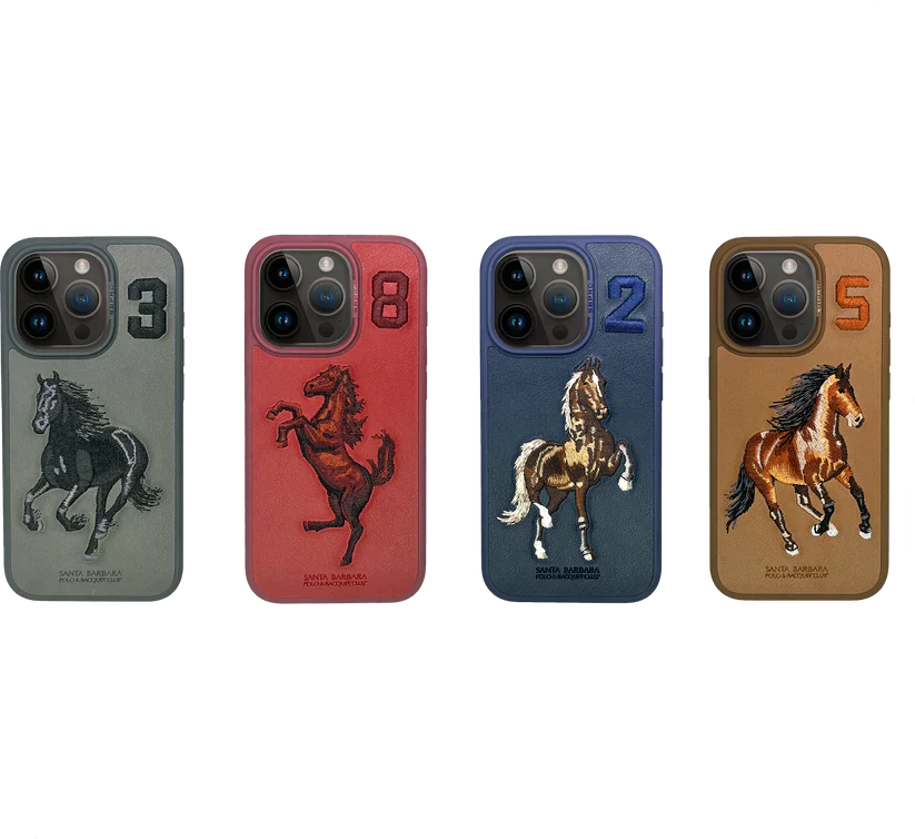 Premium Santa Barbara Polo & Racquet Club ® Boris Series Leather Case for iPhone 15 Series