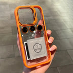 Luxury Camera Lens Flip Bracket Stand Case For iPhone 15 & iPhone 14 Series