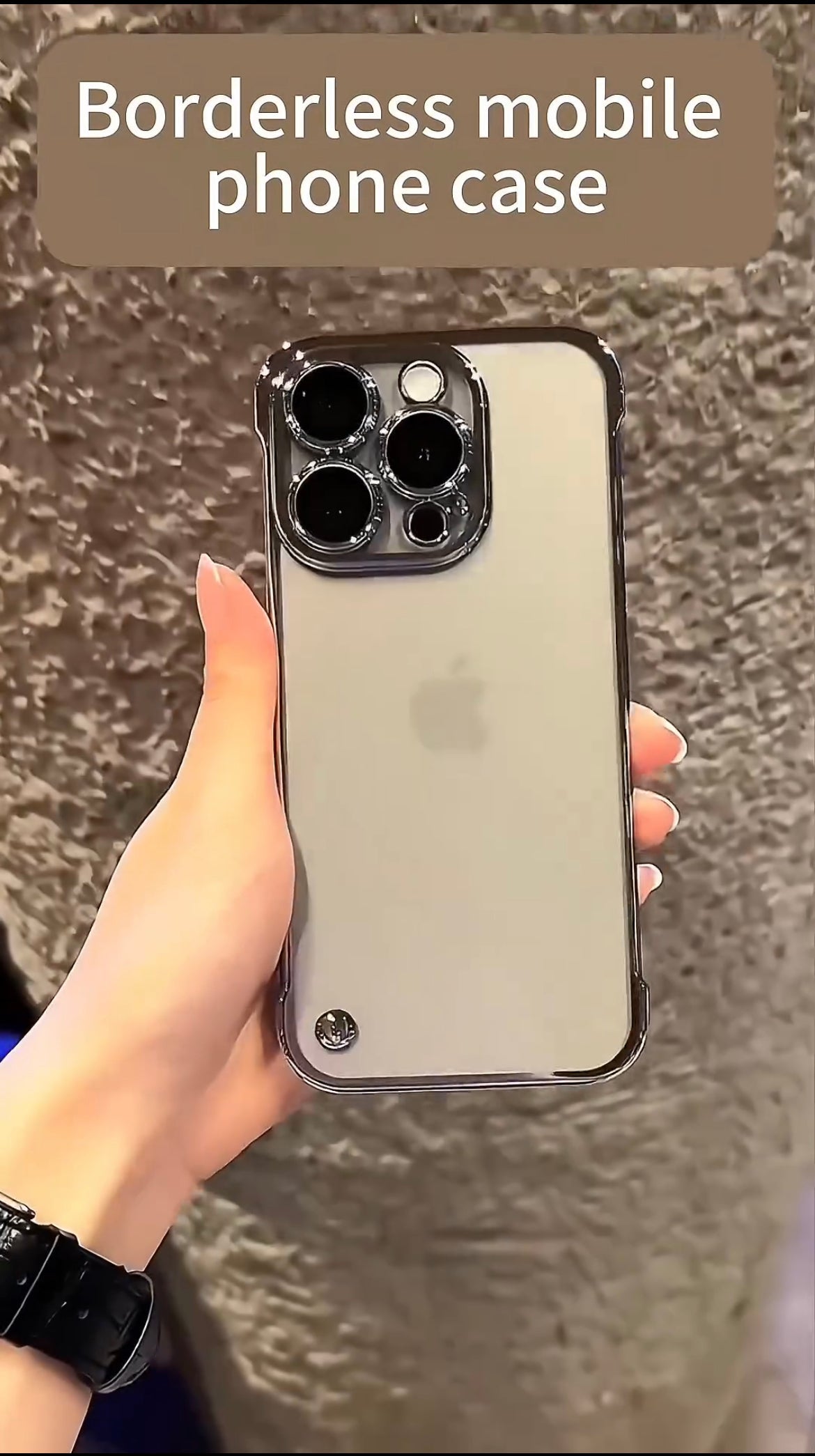 Transparent Full Lens Glass Case For iPhone