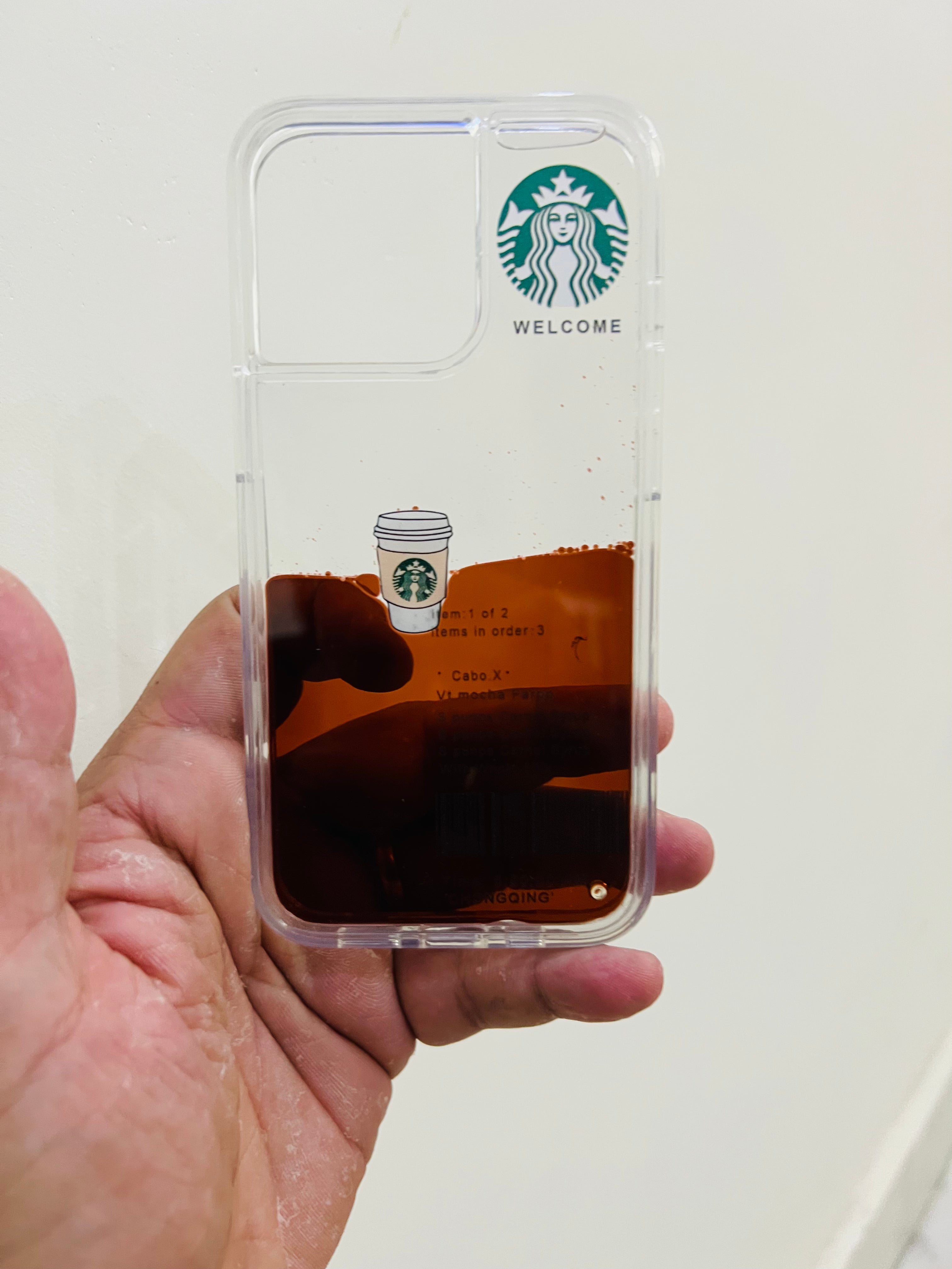 Star bucks FLOATING CUP iPhone Case With Floating Cup- "BUY 1 GET 1 FREE"