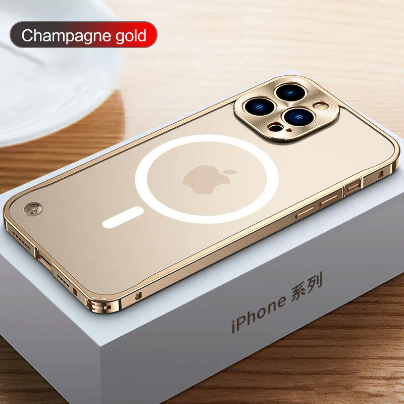 Aluminum Alloy Frame META LOCK Cover For Iphone