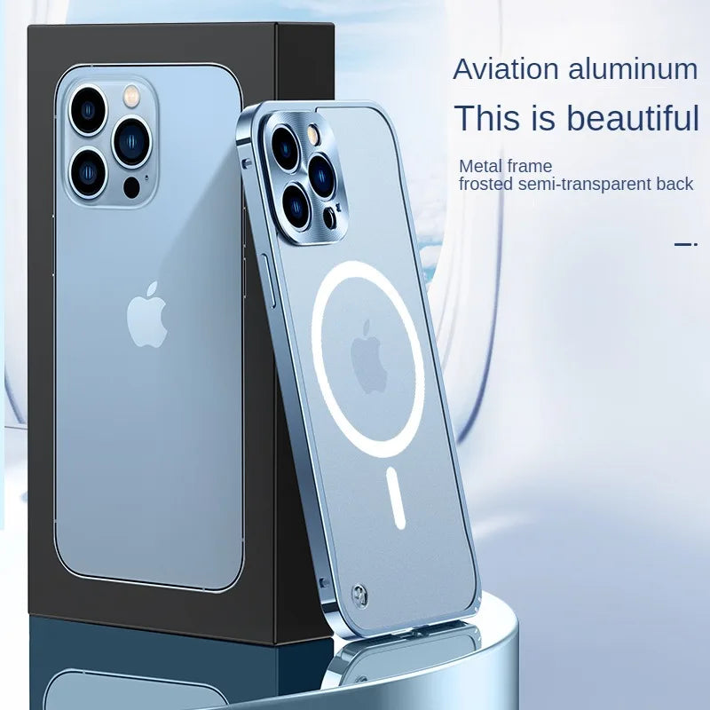 Aluminum Alloy Frame META LOCK Cover For Iphone