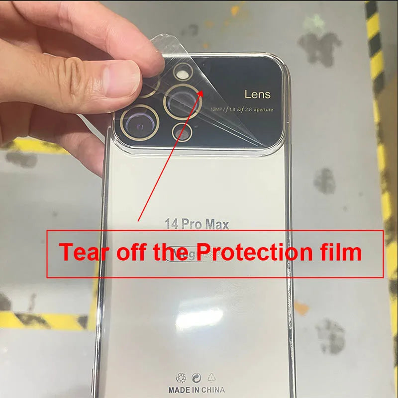 Full Lens Protection Phone Case Transparent