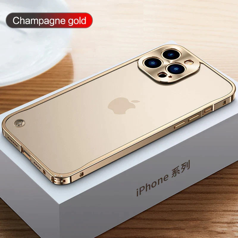 Aluminum Alloy Frame META LOCK Cover For Iphone