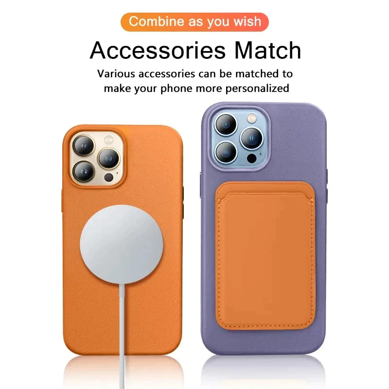 Luxury Leather For Magsafe Magnetic Case