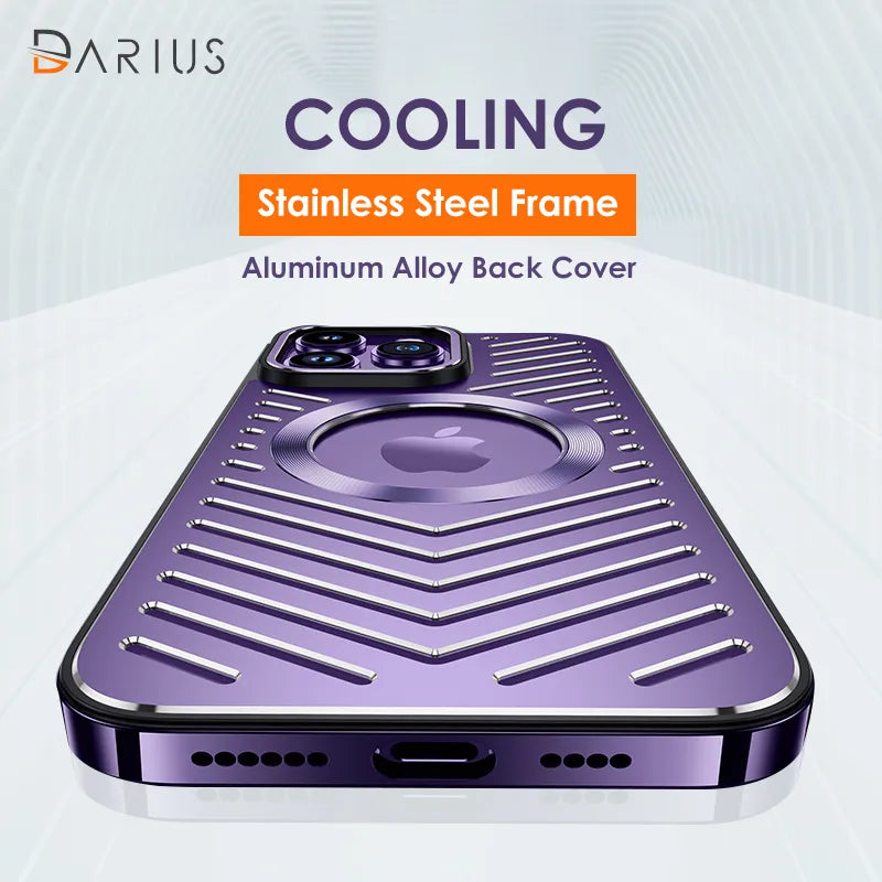 Stainless Steel Frame Aluminum Metal Phone Case