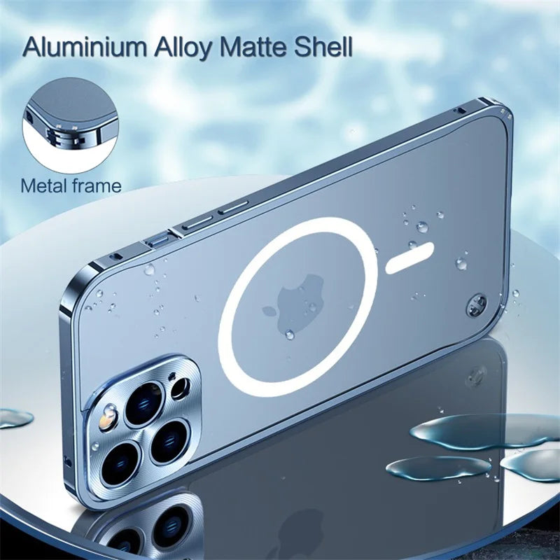 Aluminum Alloy Frame META LOCK Cover For Iphone