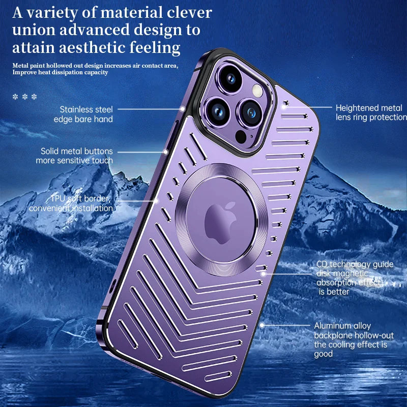 Stainless Steel Frame Aluminum Metal Phone Case